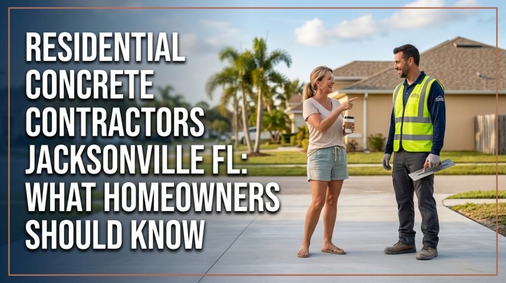 Residential Concrete Contractors Jacksonville FL: What Homeowners Should Know