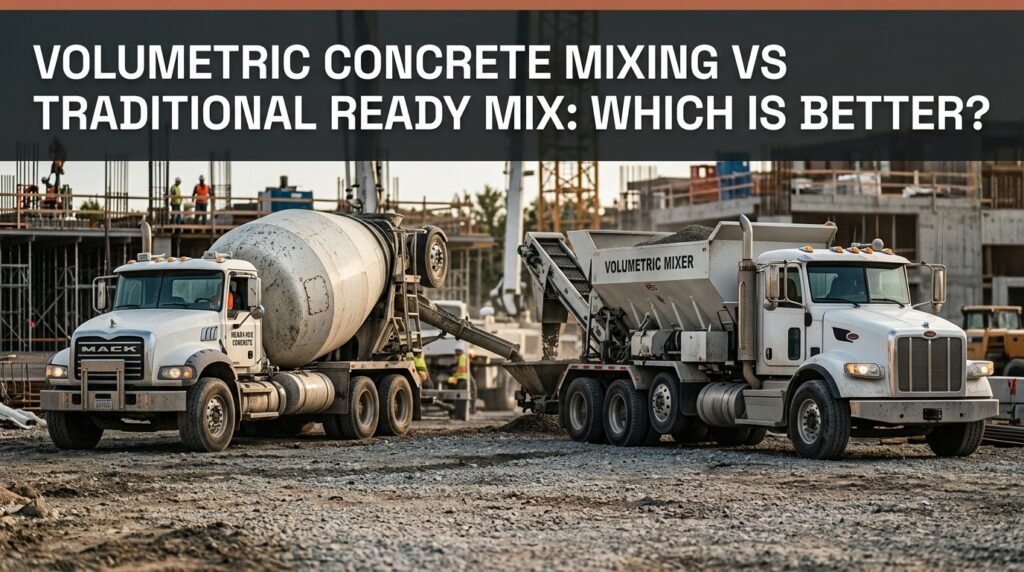 Volumetric Concrete Mixing vs Traditional Ready Mix: Which Is Better?