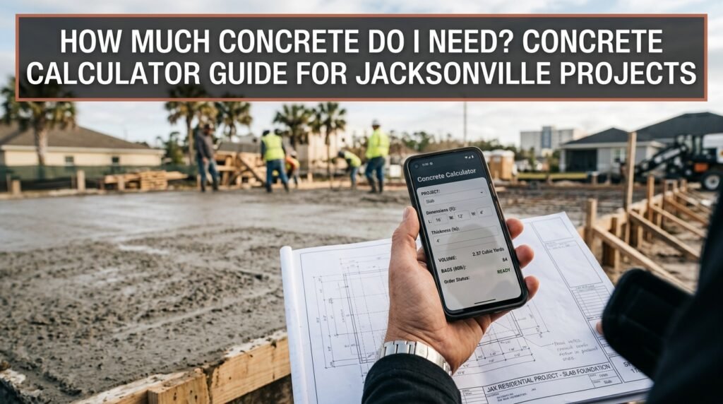 How Much Concrete Do I Need? Concrete Calculator Guide for Jacksonville Projects
