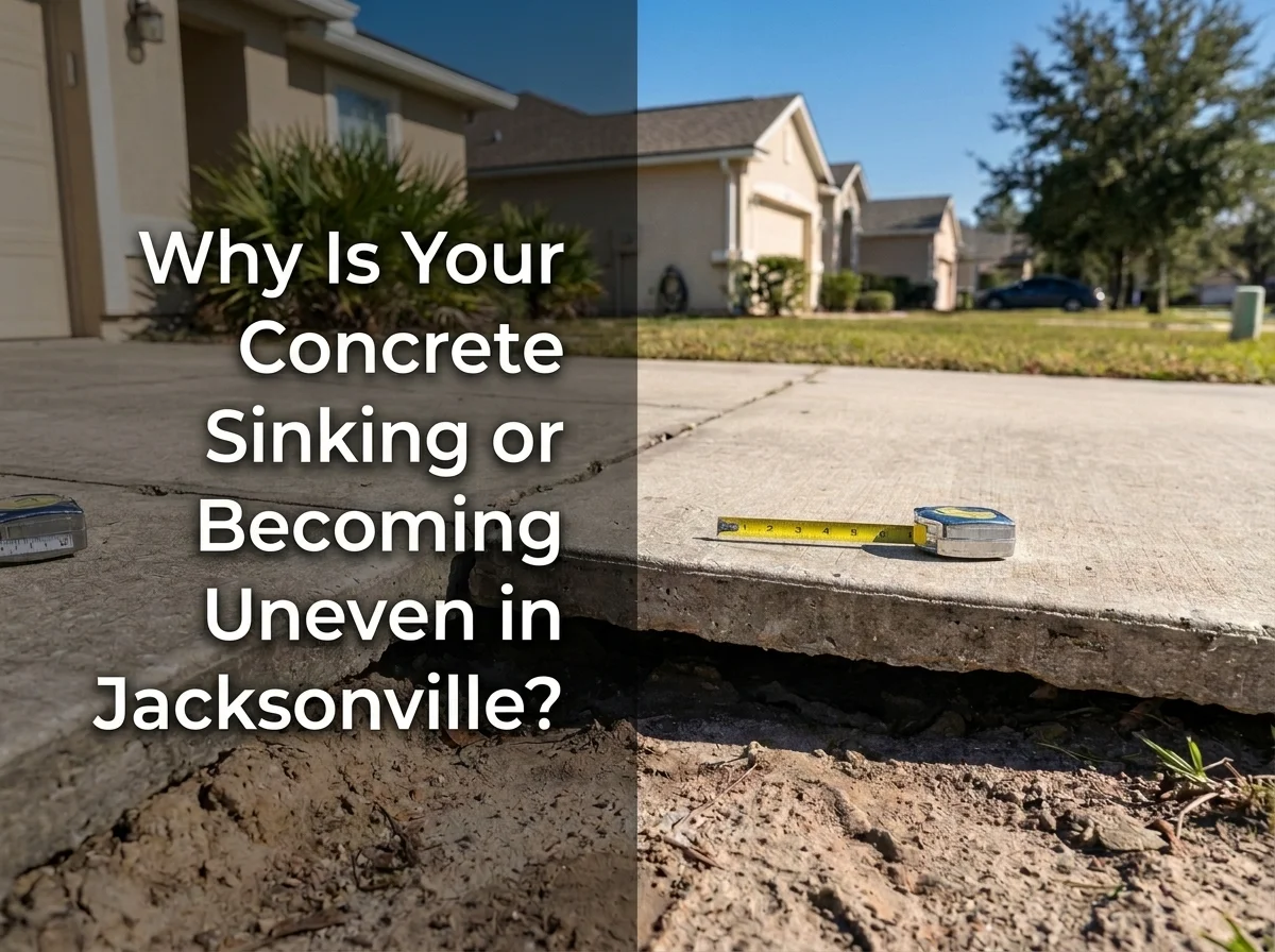 Why Is Your Concrete Sinking or Becoming Uneven in Jacksonville?