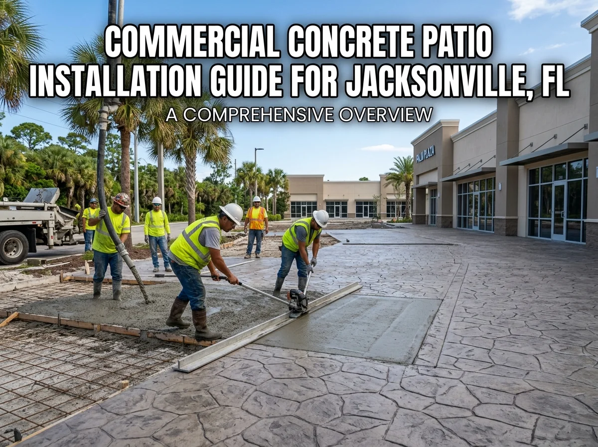 Commercial Concrete Patio Installation Guide for Jacksonville, FL
