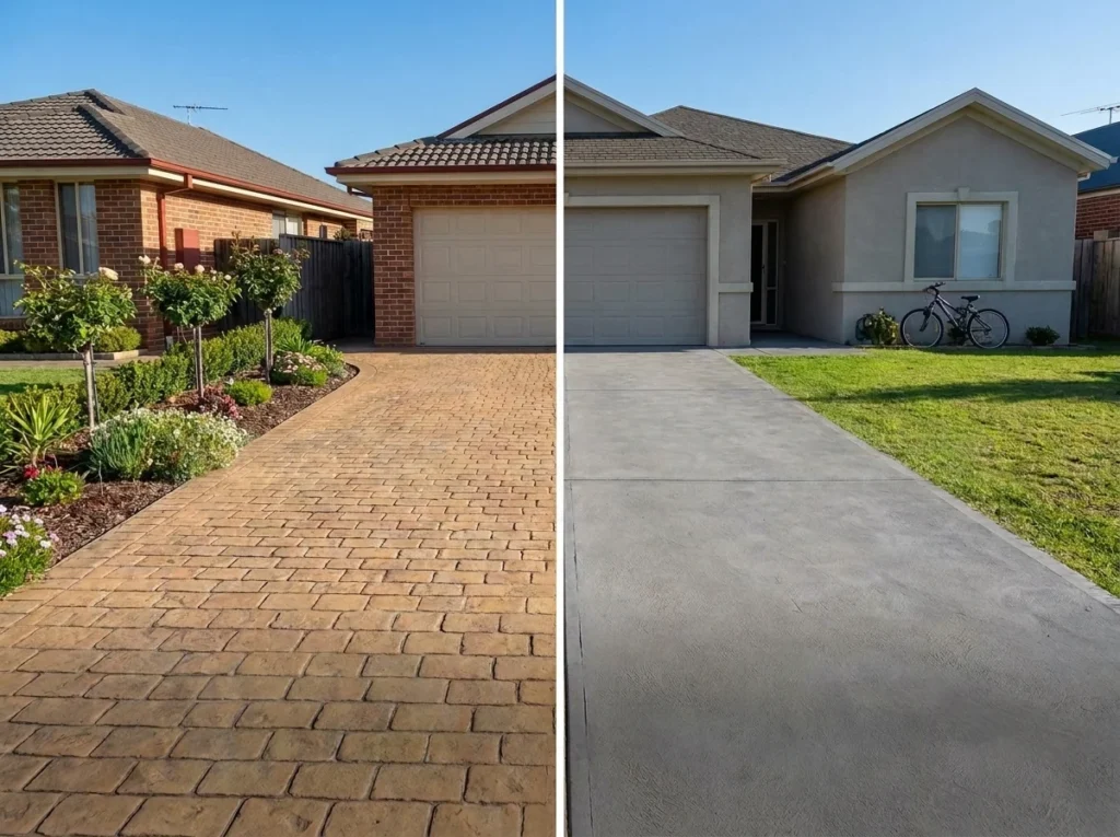 Stamped Concrete Driveways Vs Plain Concrete Which Is Better