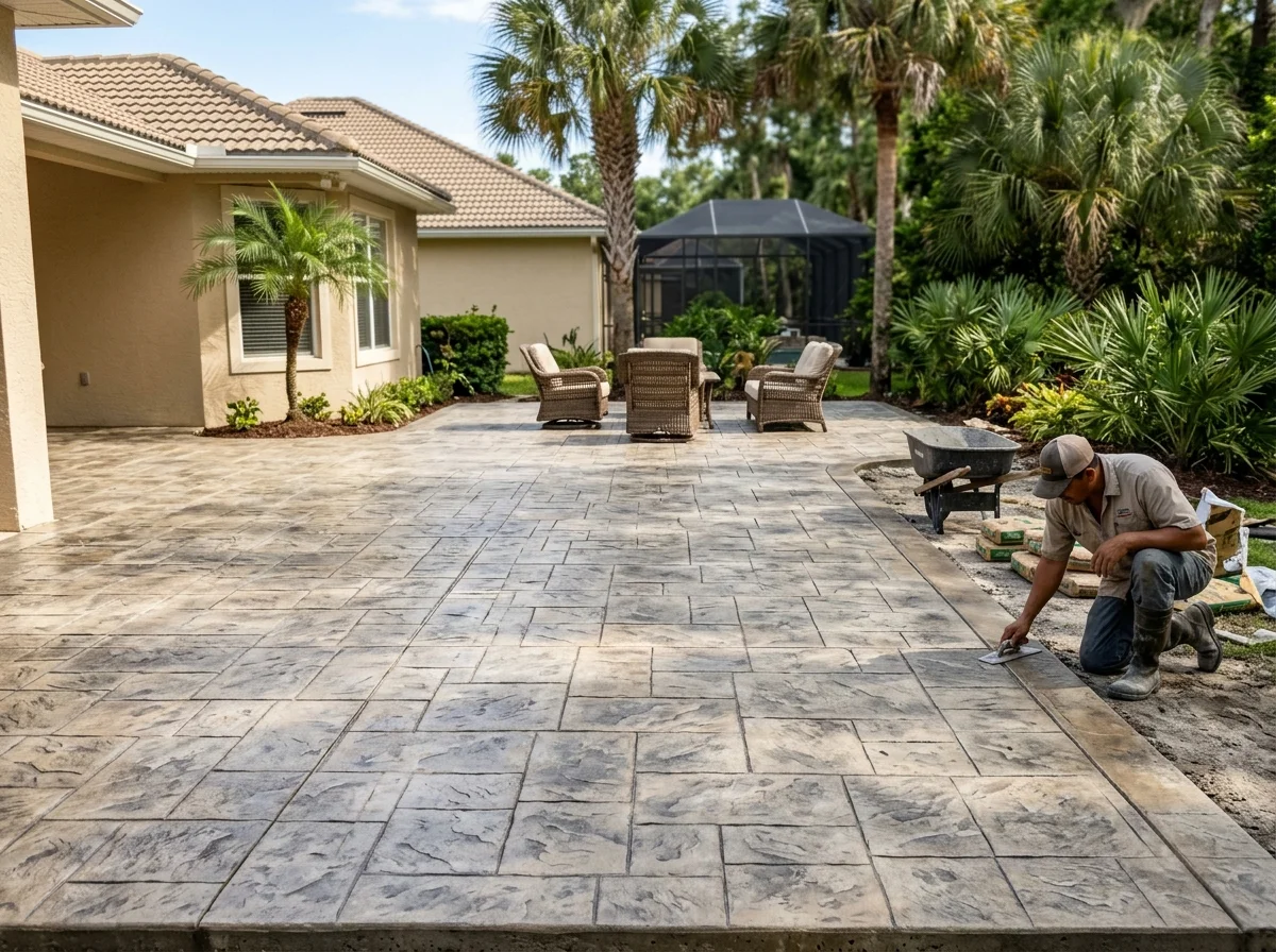 Stamped Concrete Patio Installation Guide for Jacksonville, FL