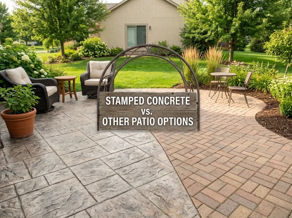 Stamped Concrete vs. Other Patio Options