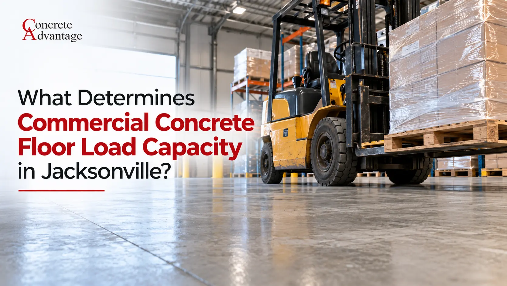 what determines the commercial concrete floor load capacity