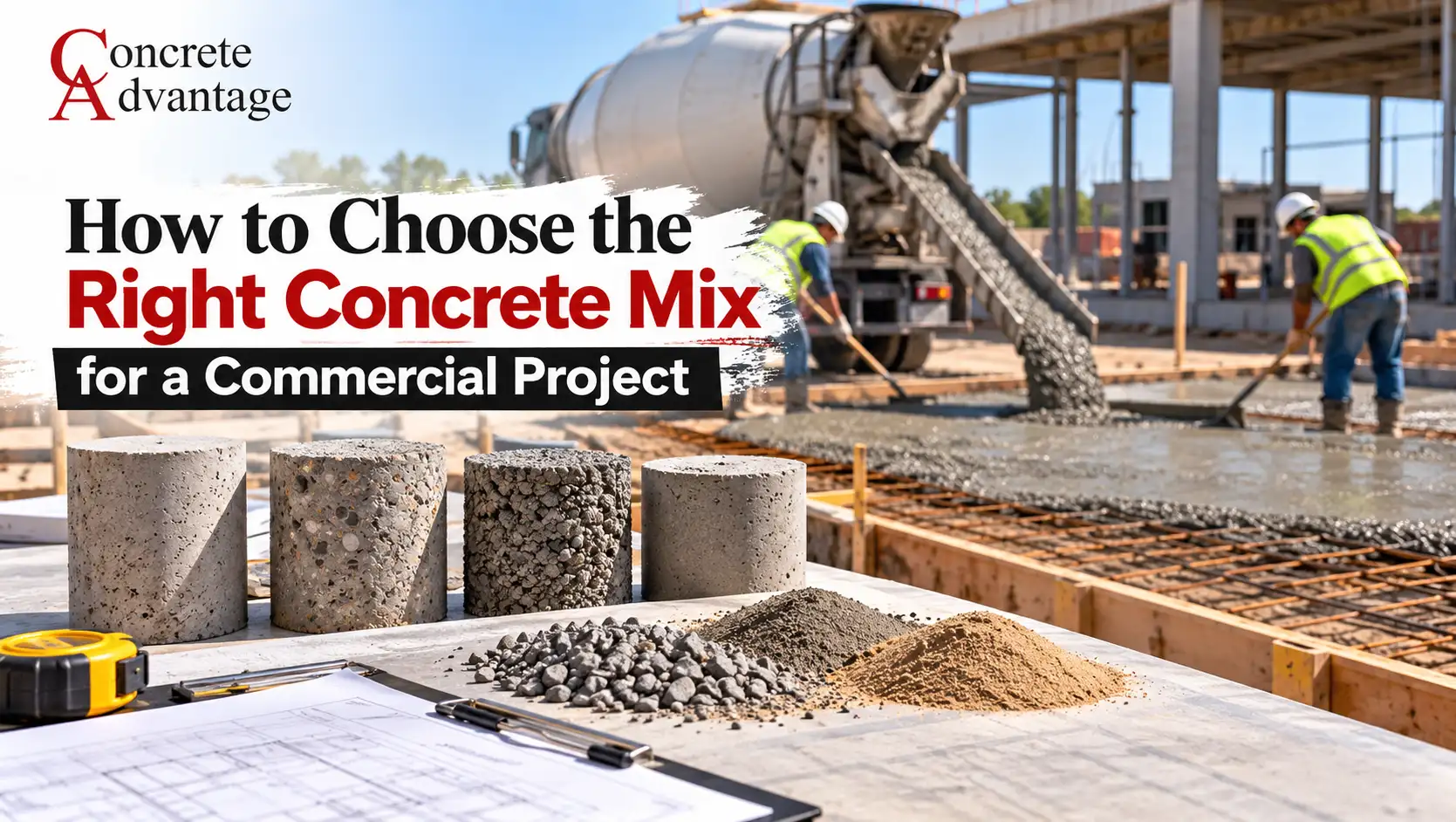 how to choose the right concrete mix for a commercial ptoject