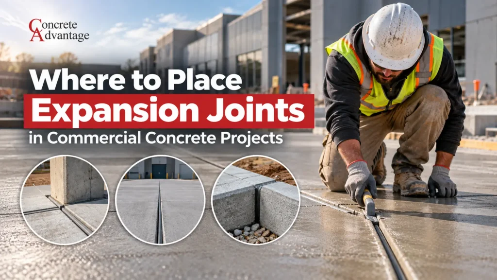 Where to Place Expansion Joints in Commercial Concrete Projects